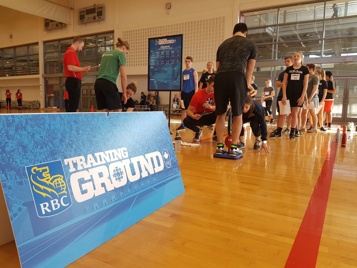 RBC Training Ground is under way! Great to see the next generation of athletes! <a href="/rbc/">RBC</a> #rbcolympians #rbctrainingground