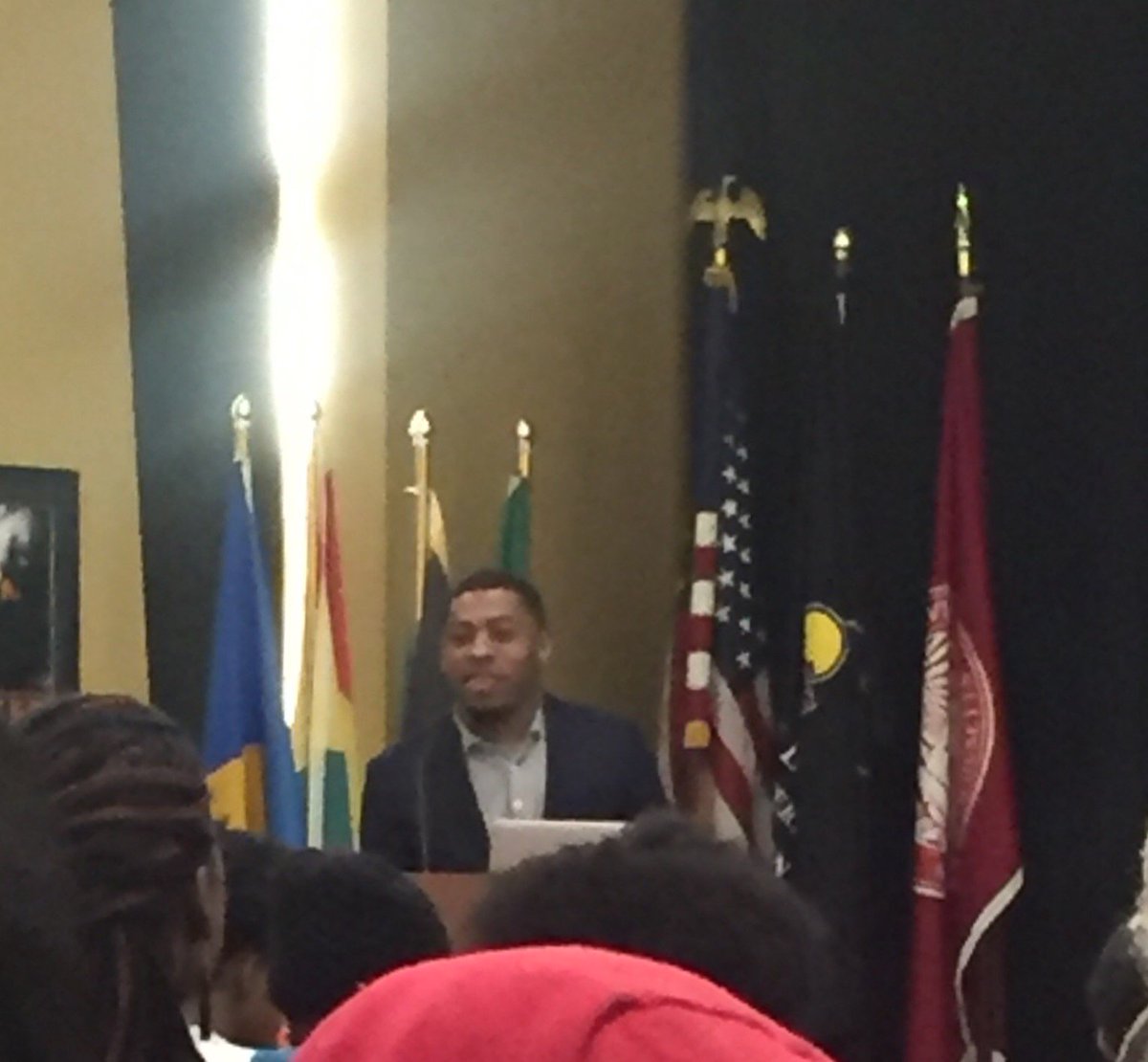 HornBook's tweet photo. #LitIsLib2018 begins w/ Jarvis Givens #BostonNetworkforBlackStudentAchievement https://t.co/E5TprjDPcc