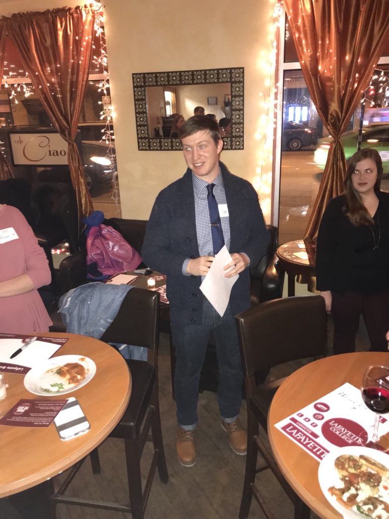 LafAlumChicago's tweet photo. Another great Wine 3/9 last night. We had by far our best turn out yet! It was great to see everyone, especially our first time guests. Thanks to @cafeciao for hosting! #BringtheBest #wine39 https://t.co/gJ1YngNlKV