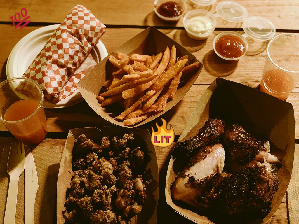 InFormedLondon's tweet photo. Good news! 🙌

@RudiesLondon is now open at @Boxpark Shoreditch.

Taste the delights of their signature Real Jerk Chicken, curry goat, Boss Burger or Roti Wraps on the tapas-style menu. Don’t forget to try a Jamaican soft drink, rum or Guinness punch!

 #InFormedLondon https://t.co/TqzQW5wlaO