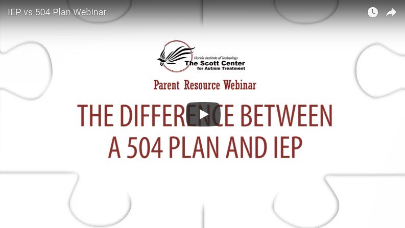 TheScottCenter's tweet photo. Learn The Difference Between an IEP and a 504 Plan | Free Webinar for parents from #TheScottCenter's https://t.co/5j84pLivNB - Watch now - https://t.co/8xDm3B229x #autism https://t.co/TOHqPw0re6