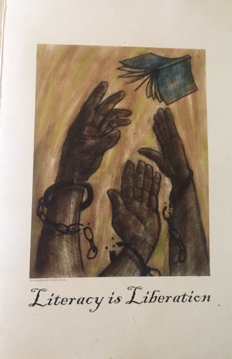 HornBook's tweet photo. #LitIsLib2018 #BostonNetworkforBlackStudentAchievement Conference program art by Rufus Faulk https://t.co/gjK2d2gj4n