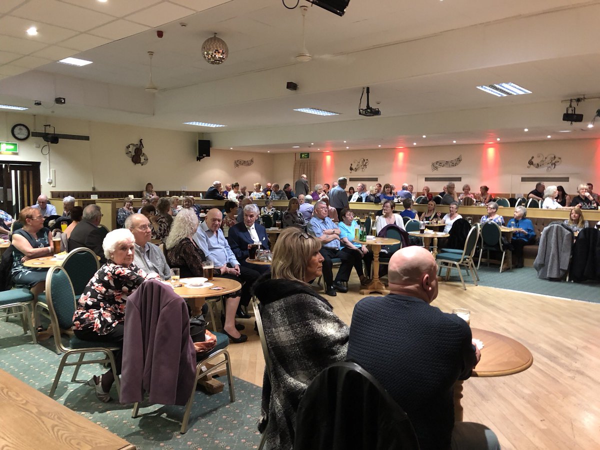 steveshanyaski's tweet photo. What you reckon... my crowd? Oh hell no. “They won’t bite”, presumably because no dentures. Cannot wait. This is going to be a glorious death #bingobreak #noswearing #madeit https://t.co/PfPtlwHZ4j
