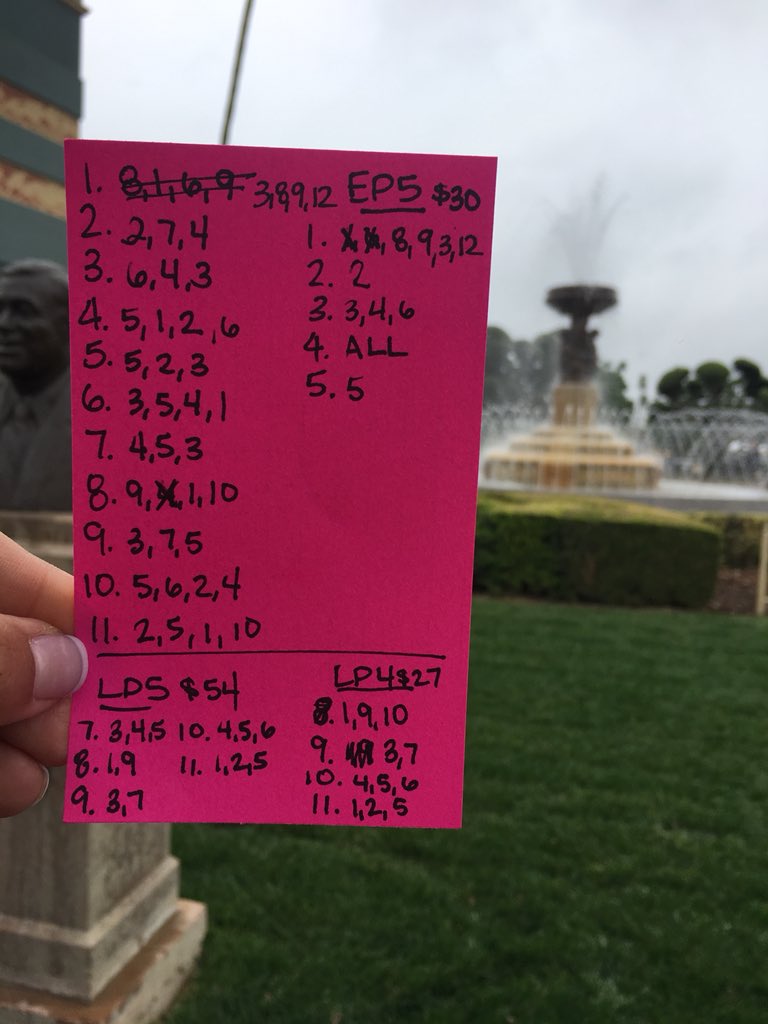 TheMichelleYu's tweet photo. This could change as the day goes on but good luck on this challenging #BigCap card!!! @santaanitapark #milliondollarguarantee #derbypoints #winning https://t.co/MGEko4JtHY