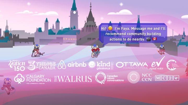 Let #Faya guide you to thousands of cultural, natural and historic sites in Canada through the <a href="/imagiNation150/">imagiNation150</a> bot + win a $100 <a href="/Airbnb/">Airbnb</a> travel credit   bit.ly/2BKMHhv  
<a href="/imagiNation150/">imagiNation150</a> <a href="/MC2Universe/">MC2</a> <a href="/CDN_Values/">Canadian Values Conversations</a> <a href="/OttawaShapers/">Ottawa Global Shapers 🇨🇦</a> <a href="/YYCShapers/">Global Shapers Calgary</a> <a href="/3ThingsCanada/">3 Things for Canada</a> <a href="/CalgFoundation/">Calgary Foundation</a>