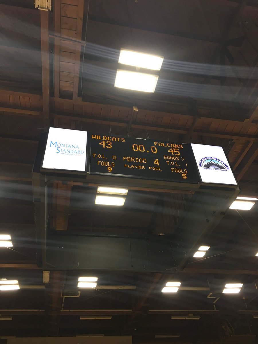 Lady Falcons will now face the Lady RedHawks this evening for 3rd; great game played by both teams and kudos to Plentywood for a great effort! #mtscores