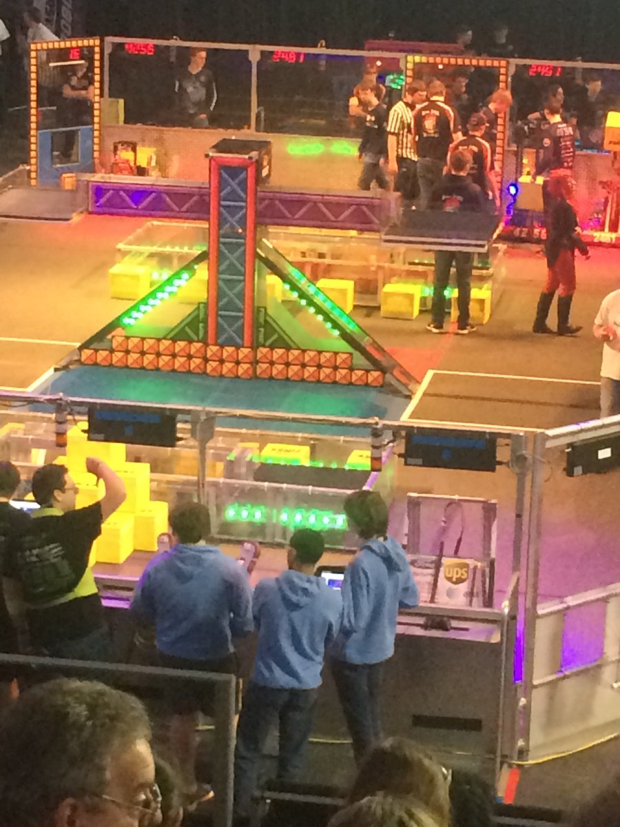 About to play our first of three quarterfinal matches.