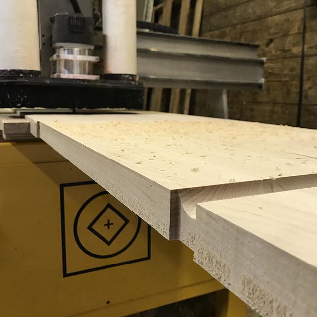 Got some #big #beautiful #boys on the cnc machine today. #maple kitchen shelves coming soon. ift.tt/2tz9L0i