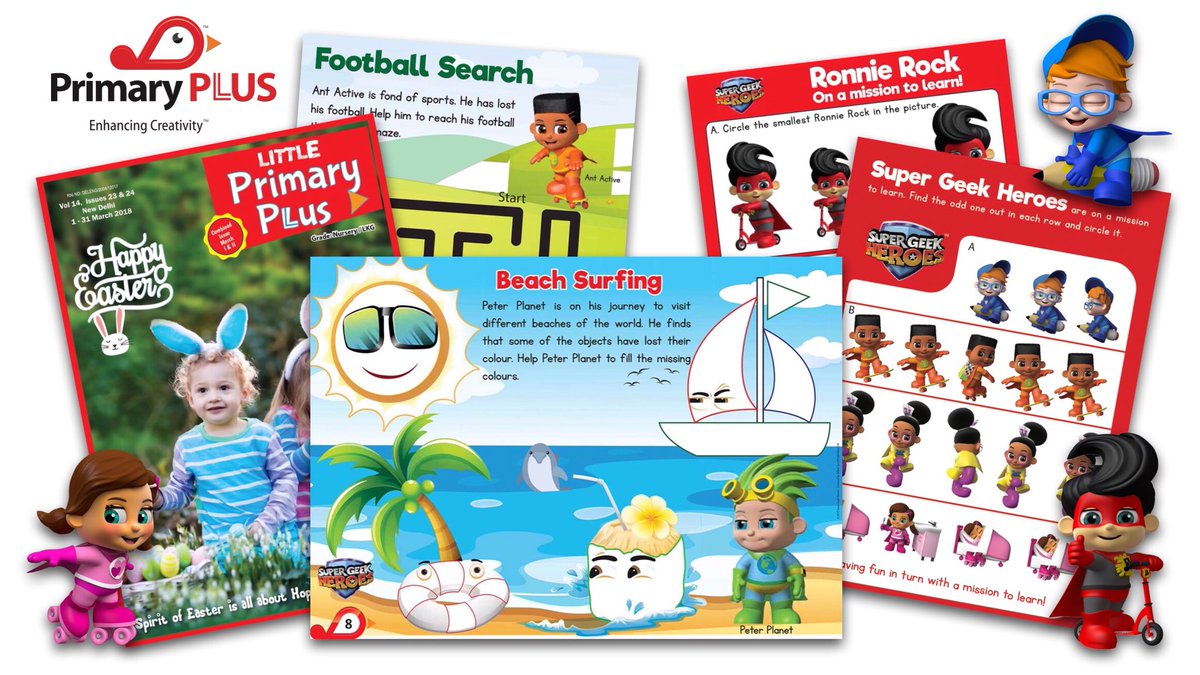 supergeekheroes's tweet photo. We cannot thank the fab folk at Primary Plus Media enough. The editing team have been working hard to ensure March issue Little Primary Plus features oodles of activities. In excess of 1 million subscribers are about to share in the fun &amp; learn about our super preschool brand. https://t.co/K5BBjc7P79