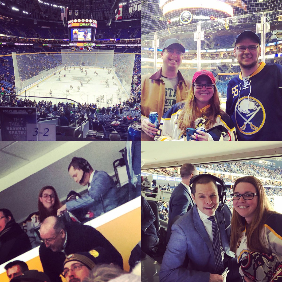 Thank you <a href="/pa21ris/">Brenton</a> for an amazing <a href="/BuffaloSabres/">y - Buffalo Sabres</a> birthday experience.  My favorite game yet as I got to be so close to one of my favorite #sabres ever <a href="/martybiron43/">Martin Biron</a> ❤️🥅🏒