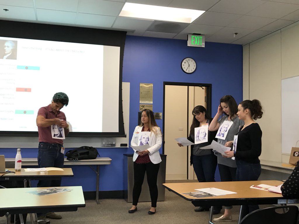 lareed12's tweet photo. Learning about social emotional intelligence through Hamilton role playing. @ECET2natl #ECET2BayArea https://t.co/UXDGlbGVFI