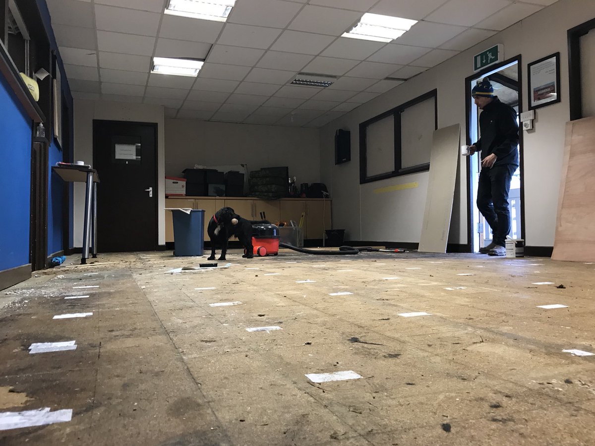 Oakley_CC's tweet photo. Got the floor stripped today as preparation for the ECB Nat West groundforce showcase event gets ever closer. #showcaseclub @TheCricketerMag @ECB_cricket @HampshireCB https://t.co/PNcswoLGB0