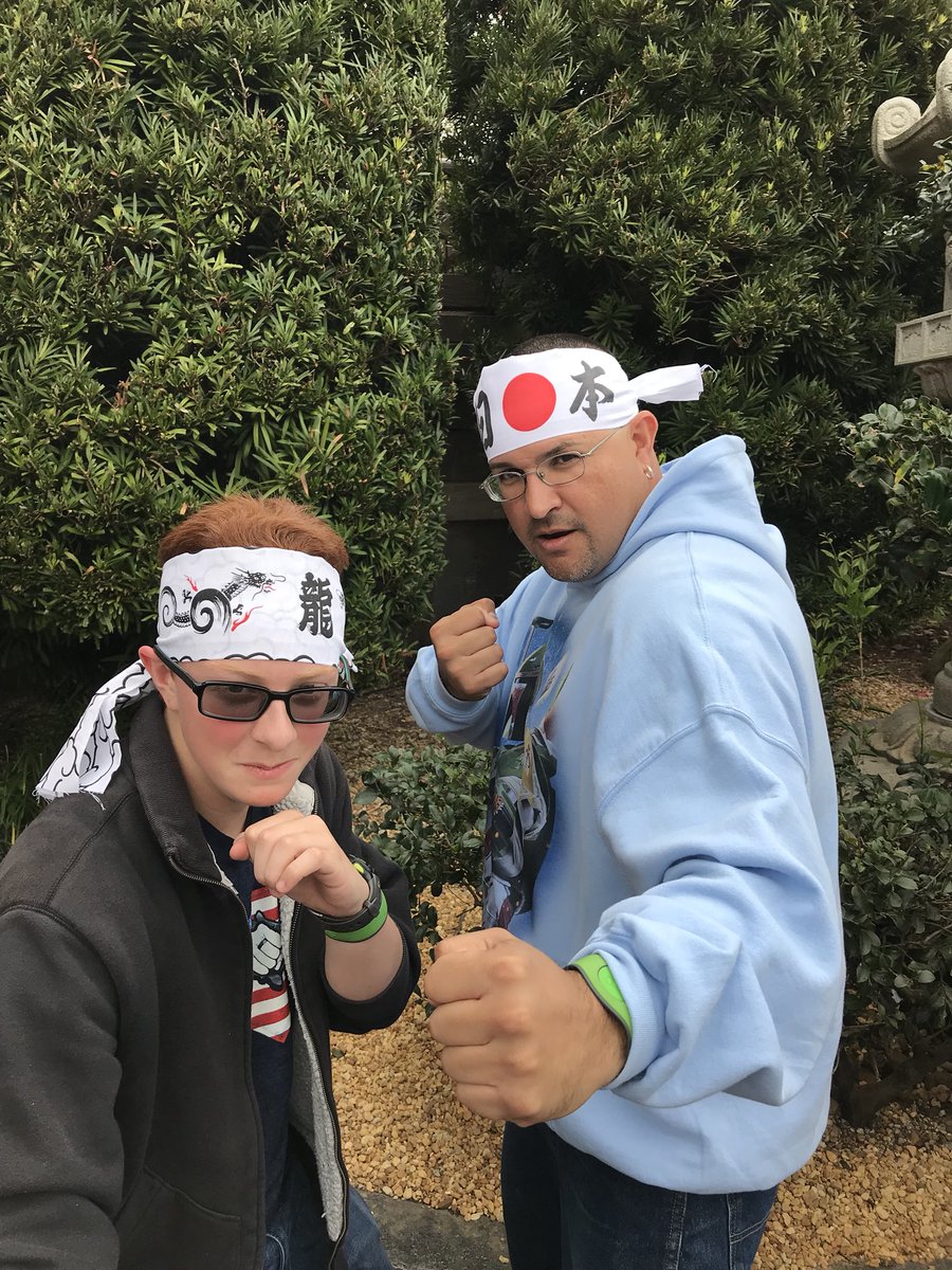 JodiVerdi's tweet photo. @ralphmacchio our son Joey and our good friend Jason ready to join #MiyagiDo karate 😊 https://t.co/FemDjDxVMJ
