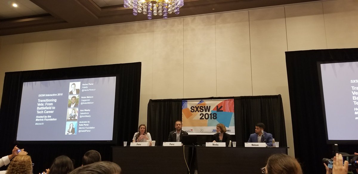 Merrivis Great to see @AnnWeeby @Vetforce at #SXSW supporting #Merivis ...