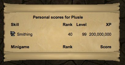 ExSkiller's tweet photo. 200m Smithing all other skills level 1.
#1 on the 200m Osaat. https://t.co/rurl8ktsag