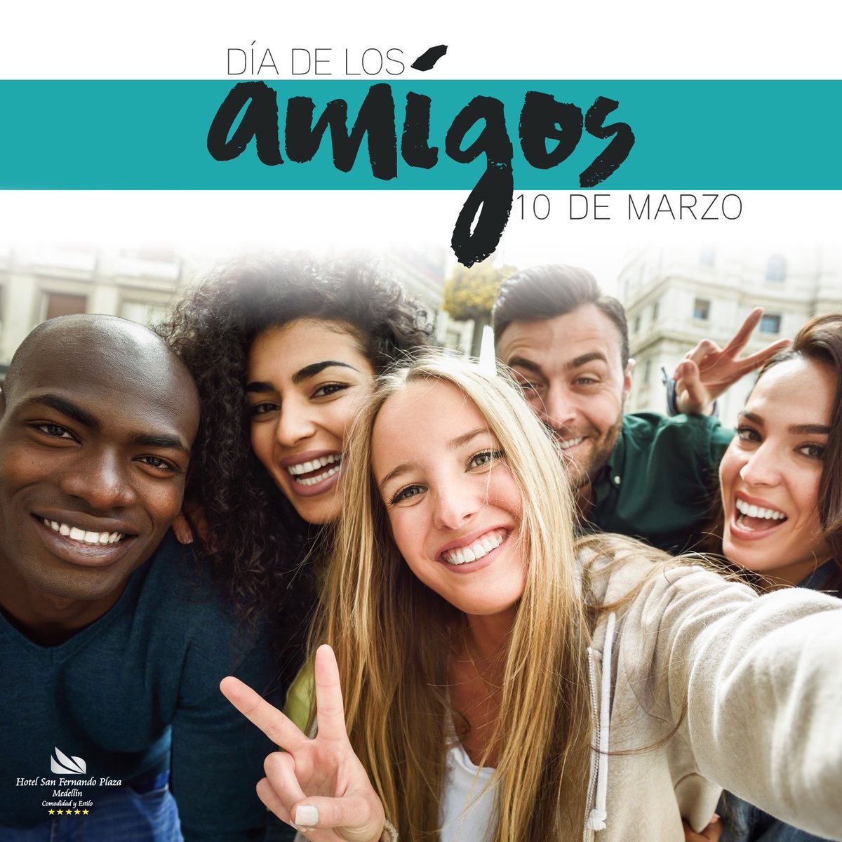 hotelsfp's tweet photo. Feliz día delos amigos les desea el Hotel San Fernando Plaza Medellin!
#amigos #friends #diadelosamigos #colombia #hotelsanfernandoplaza #antioquia #servicio#estadia5estrellas #hotelsanfernandoplazamedellin #luxuryhotel#hoteldeluxe #5estrellas #5starhotel #medellincolombia https://t.co/u8s6adTvMp
