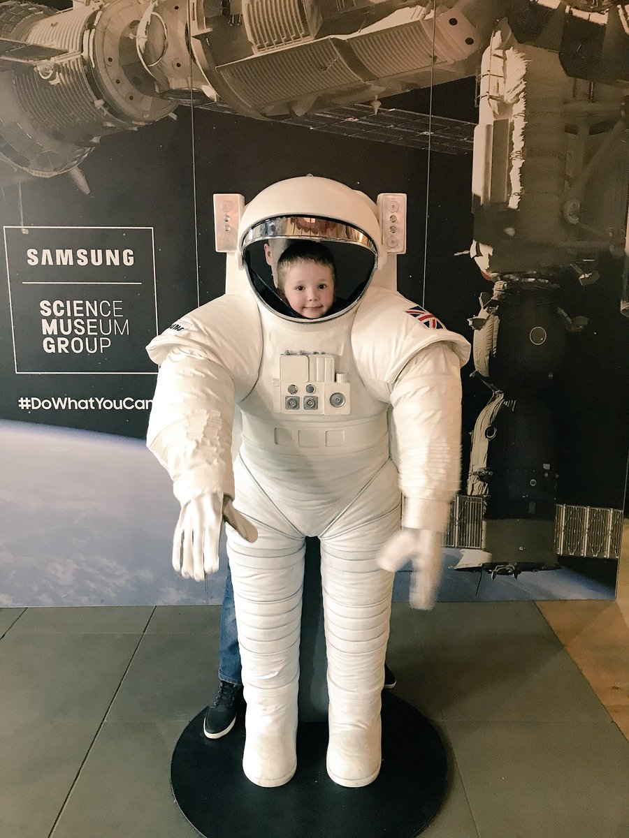 NatGarside's tweet photo. My future astronaut 😍🚀🌕 #DoWhatYouCant #SoyuzTour @msimanchester https://t.co/SvDhJWp8iK