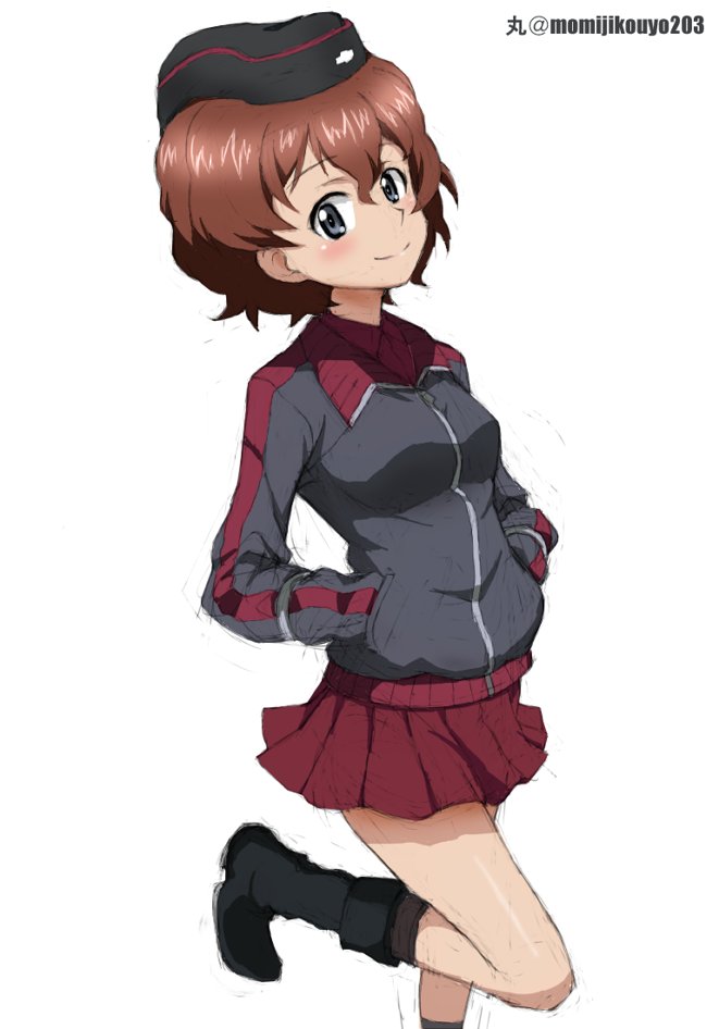 赤星小梅 「#ガルパン版深夜のお絵描き60分一本勝負
#ガルパン版深夜のお絵描き60分一本勝」|丸のイラスト