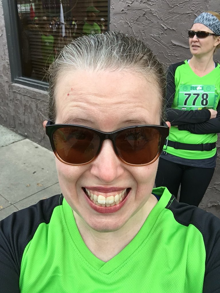 jlucilee's tweet photo. First run in a while. First selfie in a while. First tweet in a while. Coincidence? I think not! #WestportStPattysDayRun https://t.co/nuoGZHuDge