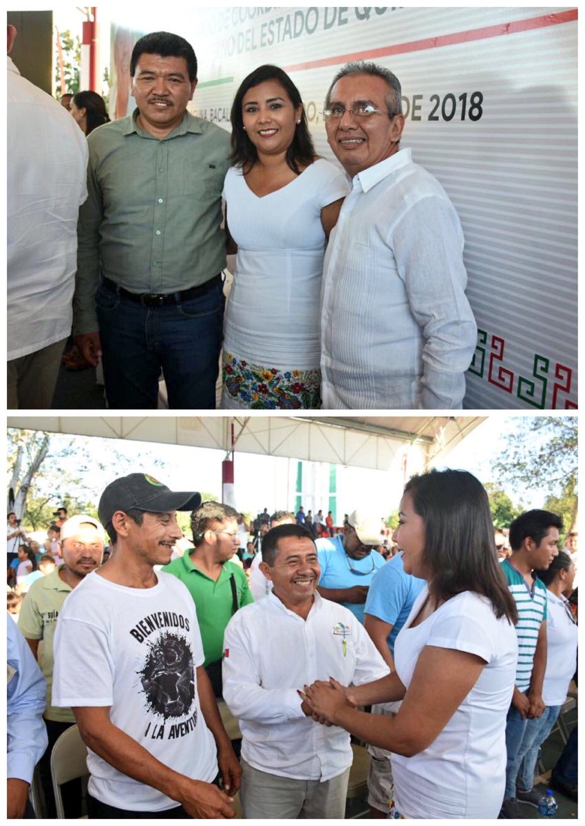 En la comunidad de San Isidro la Laguna,Bacalar acompañé a nuestro Gob <a href="/CarlosJoaquin/">Carlos Joaquín</a> y al Lic. <a href="/rserranoa_/">Roberto Serrano Altamirano</a> Director <a href="/CDI_mx/">color</a> en donde, dos cooperativas de #FCP recibieron el reconocimiento de "#ParaísosIndígenas": ¡"selva bonita"de Chubhuhub y "community tour Sian ka'an"de Muyil!