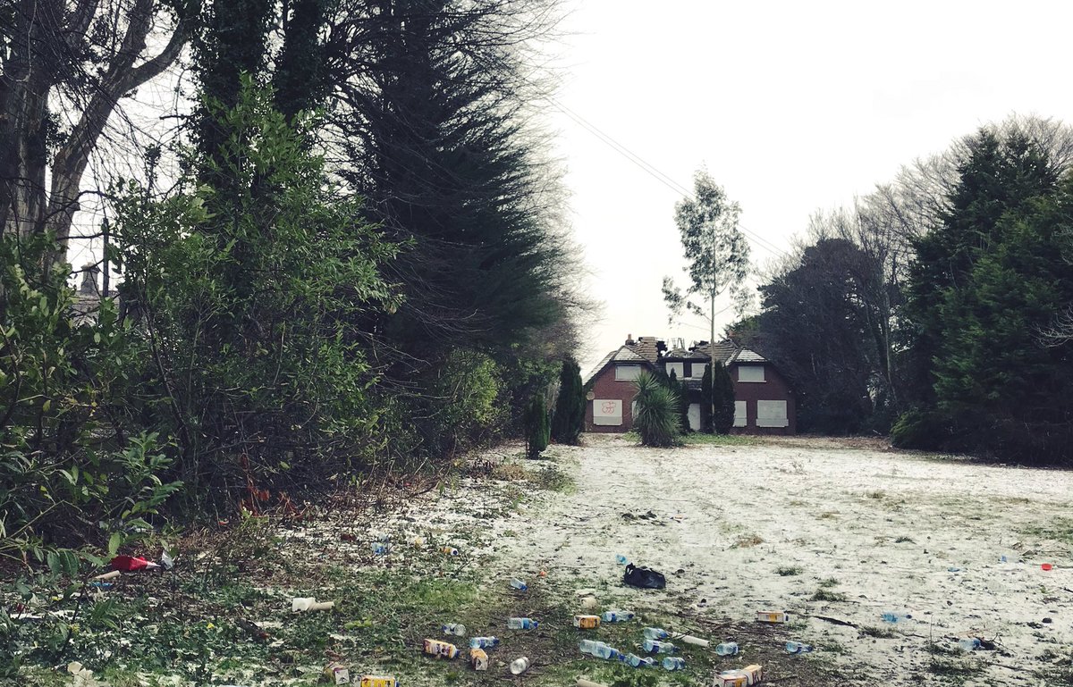 We’re recording a music video for one of our new songs tonight, throwback to filming our first video for ‘Front Porch’ last year in this abandoned house 🥀