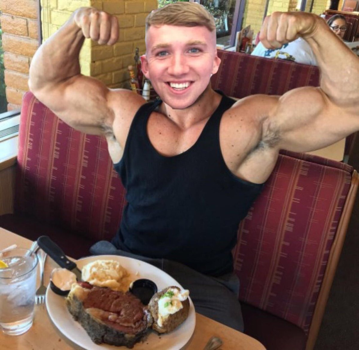 sargent_slayer's tweet photo. Been lying low for a while now, but here’s me just reminding you all I’m still here and better than ever. Just refuelling after a night of slamming with a dick like a scaffolding pole, slayer style baby. See you soon https://t.co/Ec6HK3CTe1