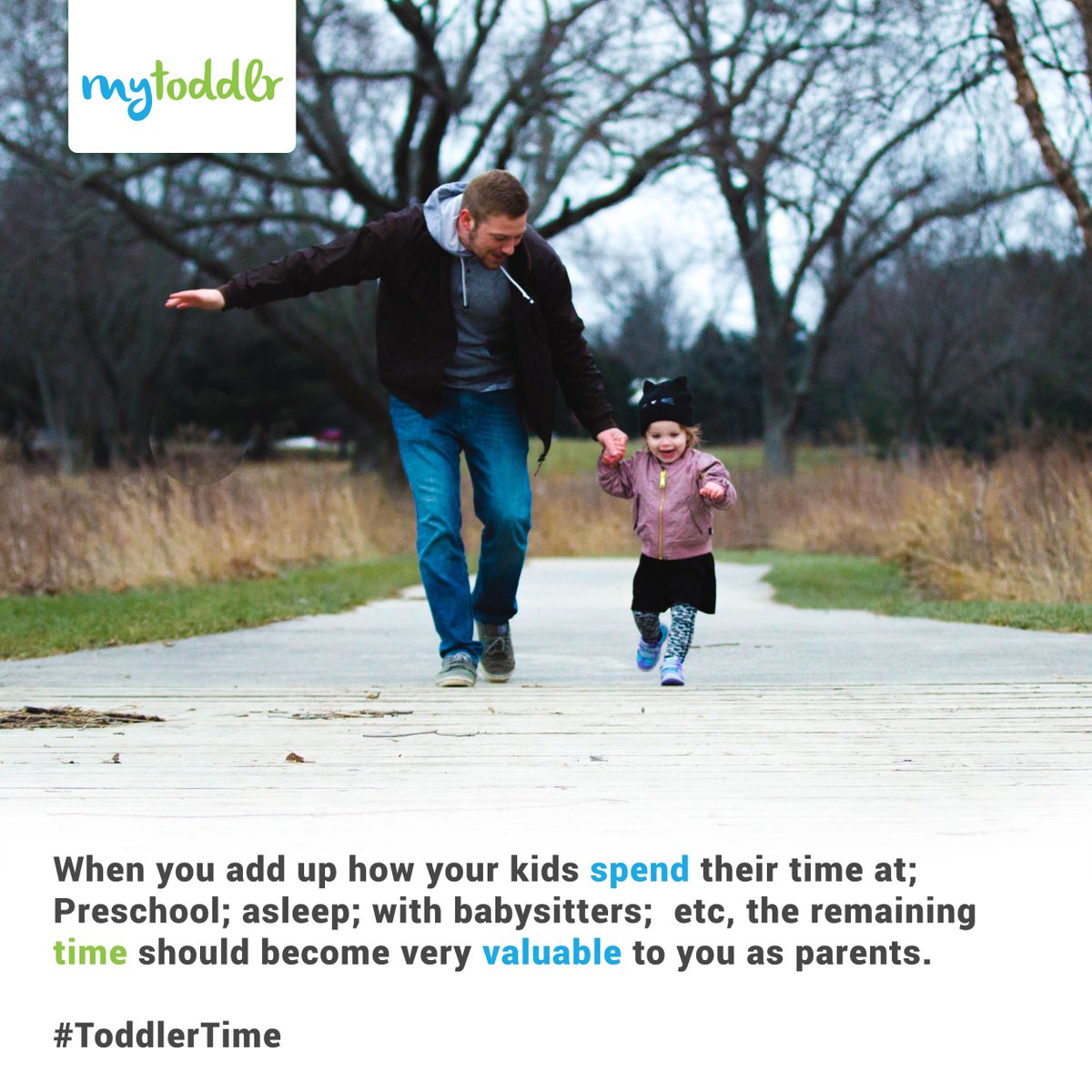 mytoddlr's tweet photo. When you add up how your kids spend their time at; Preschool; asleep; with babysitters; etc, the remaining time should become very valuable to you as parents. #ToddlerTime #mytoddler #mytoddlr #childcareapp #childcare #parenthood #parenting #childhood #childrentips #toddlers https://t.co/AtbbkvYnzh