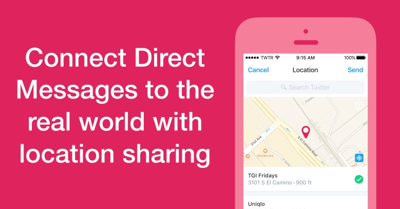 digitallygood's tweet photo. Twitter lets brands use location data in direct messages #userlocation #bigdata https://t.co/xhfiyLN3nD https://t.co/wJQfLLQrvB