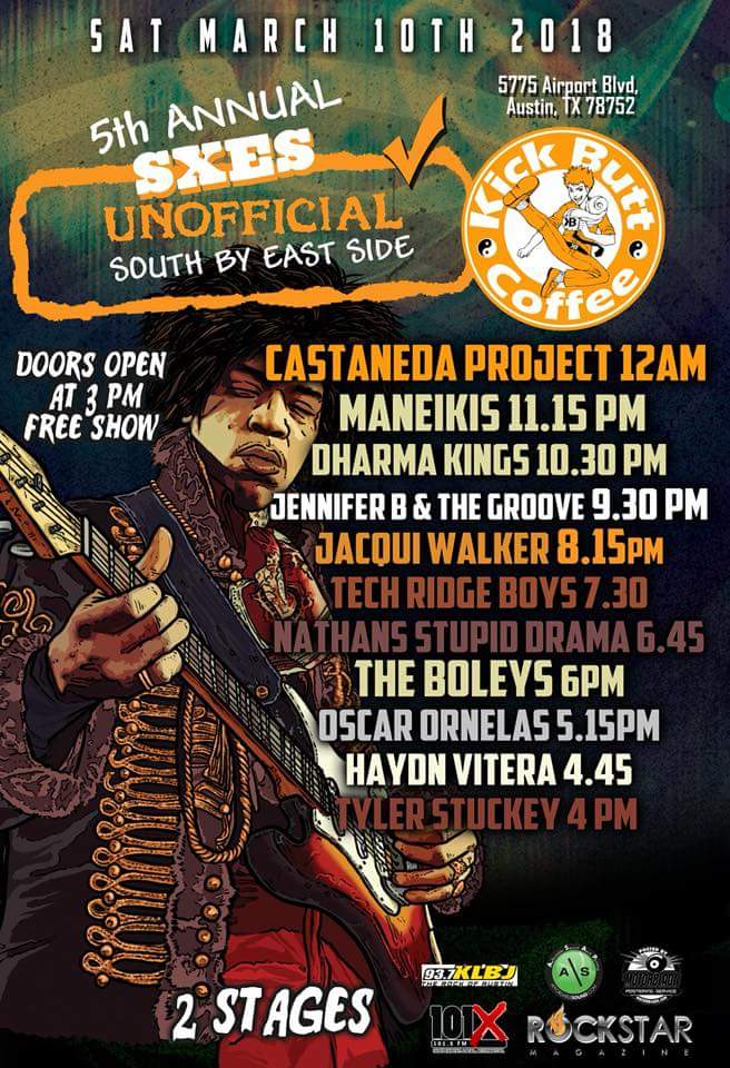 Dharma_Kings's tweet photo. Get your butts down to @KickButtCoffee tonight! We're taking the stage with an awesome line up of bands! Come party with us!

https://t.co/BVNBFqXZKu

#metal #rockandroll #rocknroll #rock #atxmusic #Tequila #testosterone #dharmakings #earsplittingmedia #supportlocal #indiemusic https://t.co/6LBb3LD8uj