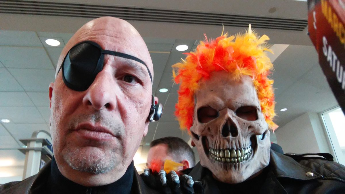 ClassicRockWBVX's tweet photo. Max here, and I AM Nick Fury! #lexcomiccon https://t.co/0PnyFEnJey