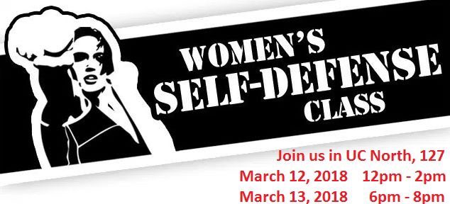 Just a reminder, Boost your confidence where ever you may be! The IUS Police are offering women a 2-hour class designed to address personal safety awareness and issues related to potential sexual violence and other attacks.