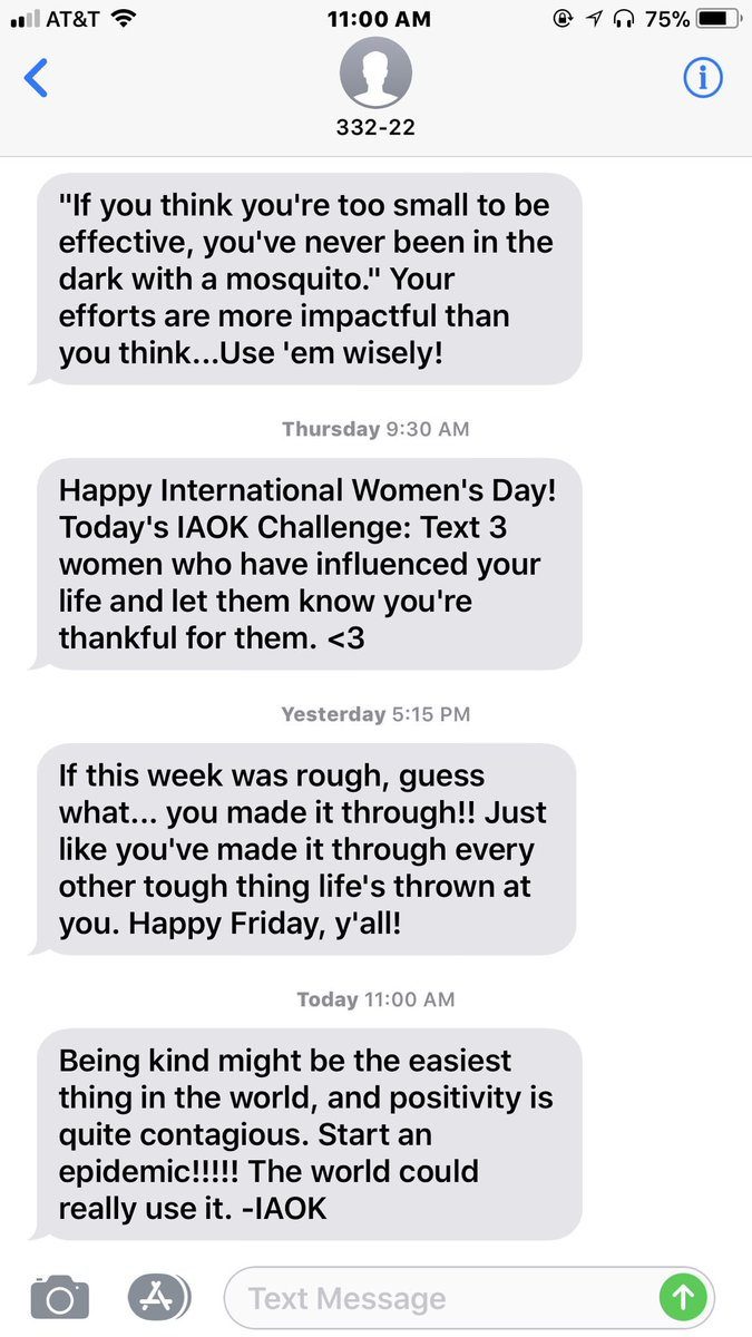 1800Han's tweet photo. I love daily positive texts❤️ #IndyActsOfKindness https://t.co/QIUQNgwDLd