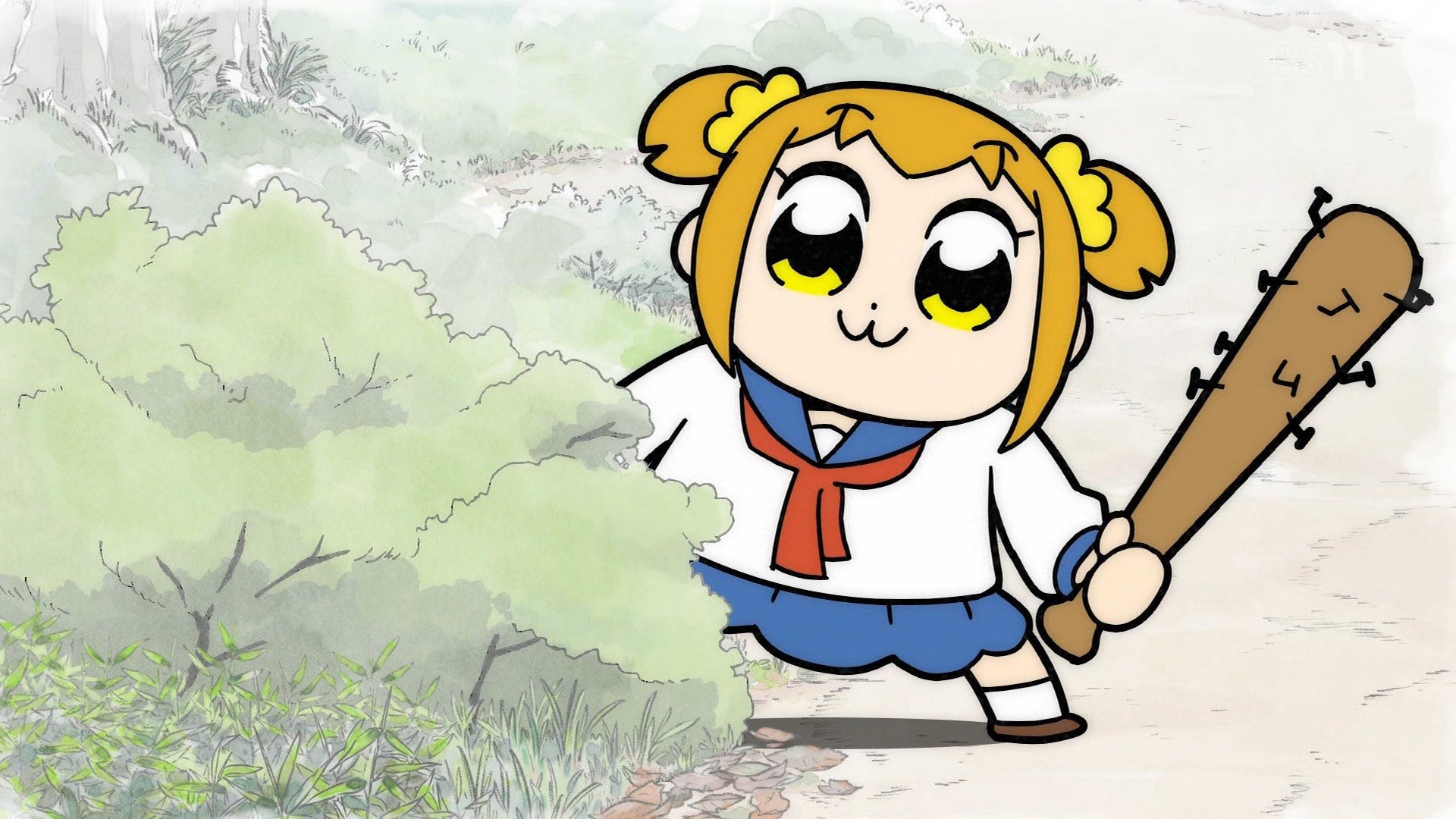 いかれ帽子屋の屑人間 釘バット ポプテピピック Pptp クソアニメ Tokyomx Bs11 T Co 2uch9cgbif Twitter