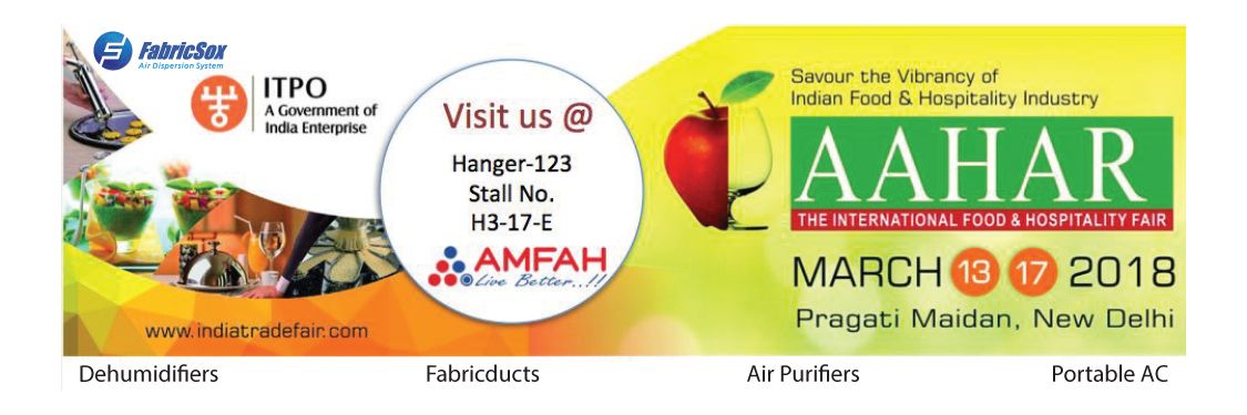 AMFAHAir's tweet photo. Visit us @aaharfoodexpo &amp; experience the India's leading brand in #indoorair #SOLUTIONS #AirPurifiers #dehumidifiers #portableac #AirConditioners #fabricduct @AMFAHAir #itpo @ITPODesk @CEAMAindia @EffTimes @Mansoor_Ali9 @PlumeInNewDelhi @airqualityindia @airqualitynews https://t.co/Rwk4GZEjmV