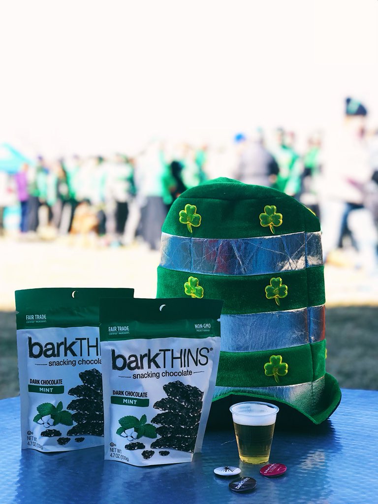 Chicago, are you feeling lucky? 🍀 Join us at the Shamrock Beer Run for samples of your favorite snacking chocolate! #barkTHINSAirstream