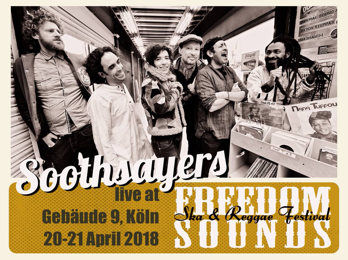 FreedomSounds's tweet photo. Reasons to be cheerful, part 3.

North East Ska Jazz Orchestra
Susan Cadogan
Supertonic Sound Club
Soothsayers

#FSFest2018 #rocksteady #reggae #ska #soul #festival https://t.co/QBoaXpWfye