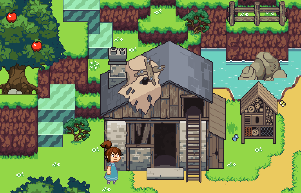 CountryHomeGame's tweet photo. Hi twitter ! We are focusing on the graphic of Country Home. This is still work in progress. What do you think ? #screenshotsaturday #gamedev #indiedev #pixelart https://t.co/CbKbtQlkNu
