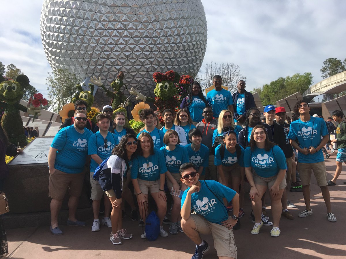 Great day at Epcot! The choir is working with the Disney Performing Arts workshops singing the music of Frozen! @LCISDFineArts <a href="/LamarConsHigh/">Lamar Cons. High</a>