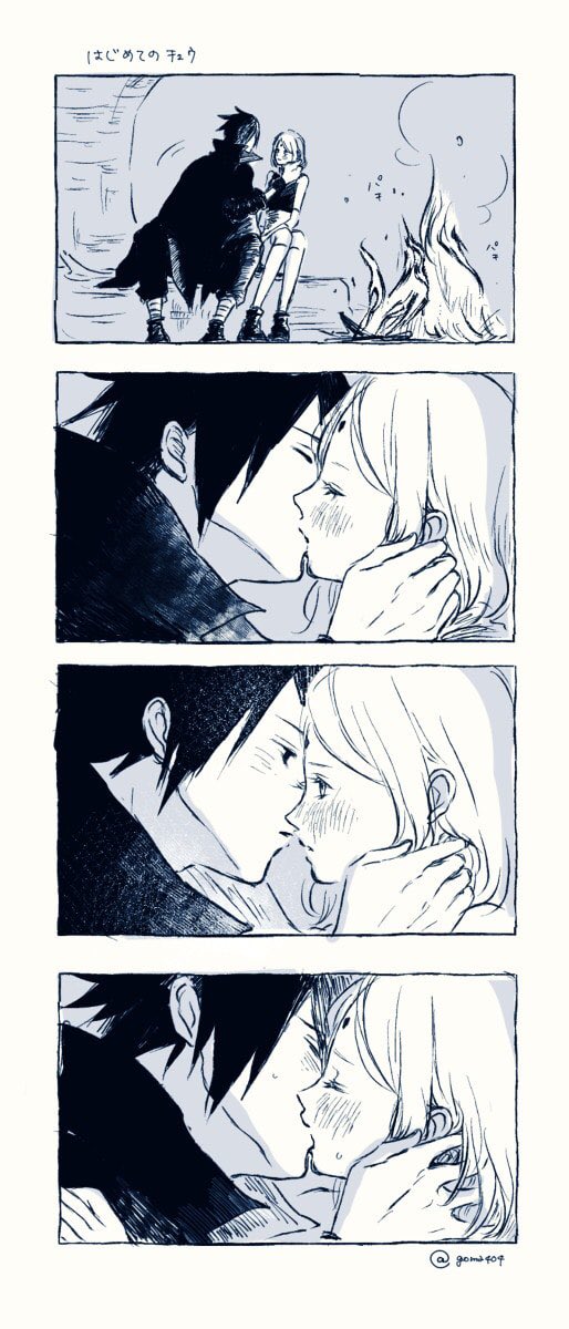 Campfire kisses!

#SasuSaku