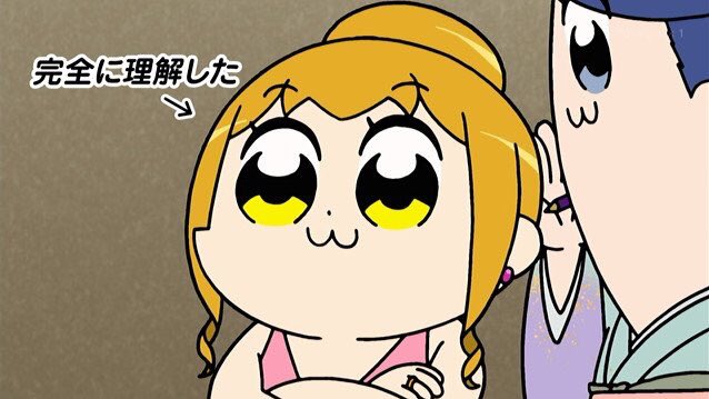 本日のポプ子は声優と髪型を揃えていくスタイル #ポプテピピック #PPTP