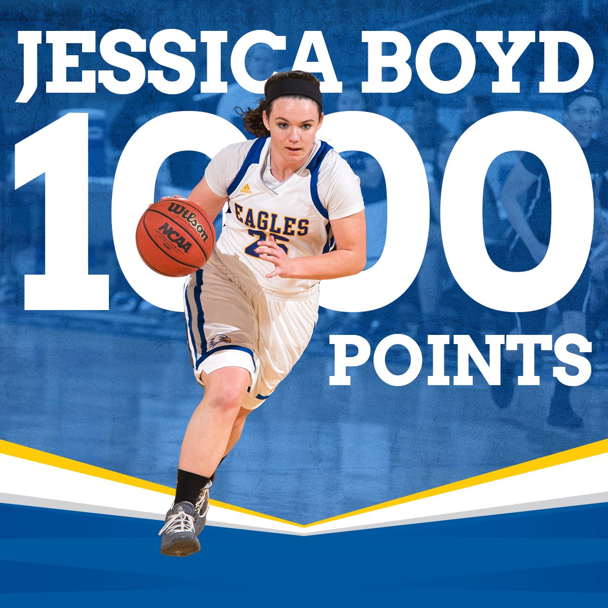 EaglesPCC's tweet photo. Congratulations on becoming just the third Lady Eagle to join the 1,000 point club, Jessica Boyd! #WeArePCCEagles #JB1K https://t.co/pzg95JSgHu