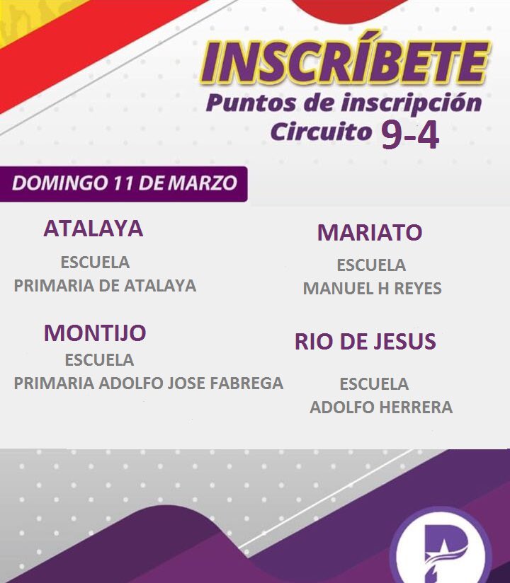Francis_HM's tweet photo. Mañana 11 de Marzo todos invitados a formar parte de la flia Panameñista 😉 de 7:30am a 3:30pm #Atalaya #Mariato #Montijo y #RioDeJesus súmate ✅ https://t.co/PsGyDbWkbp