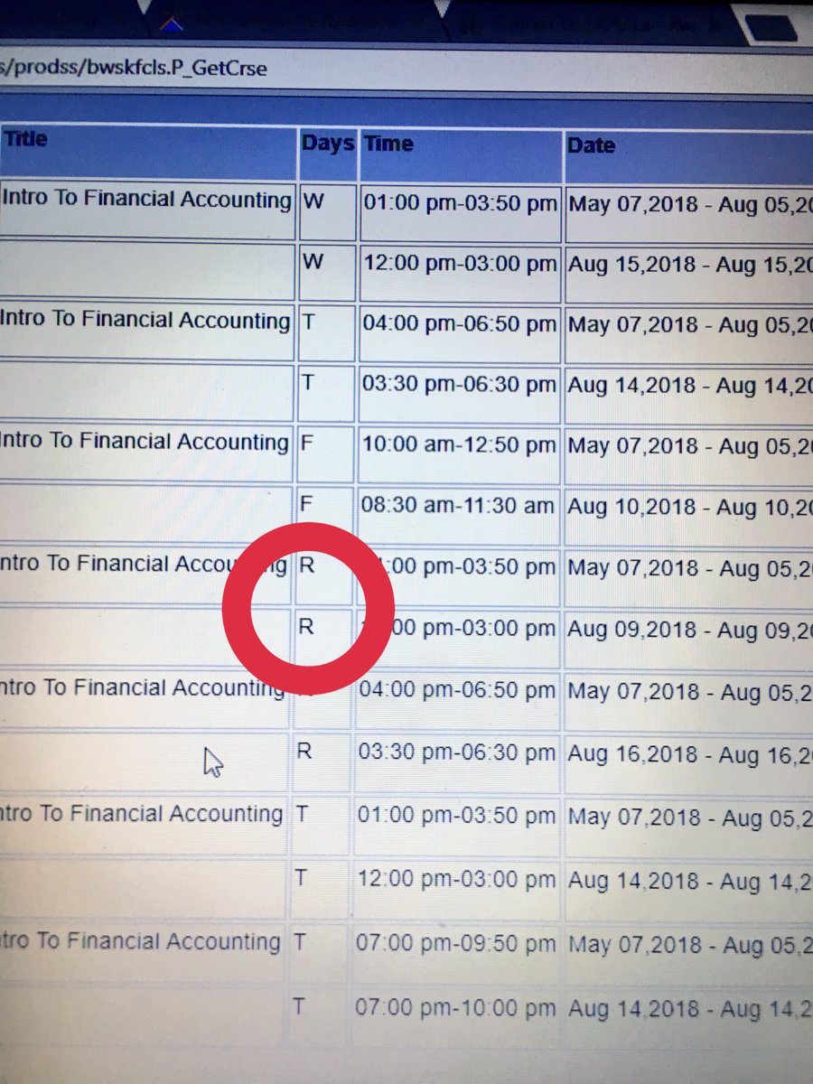 Rishabh_130's tweet photo. @KwantlenU need help with class registration . Unable to figure out the term used for weekdays as shown in the picture https://t.co/pP2caobNKs