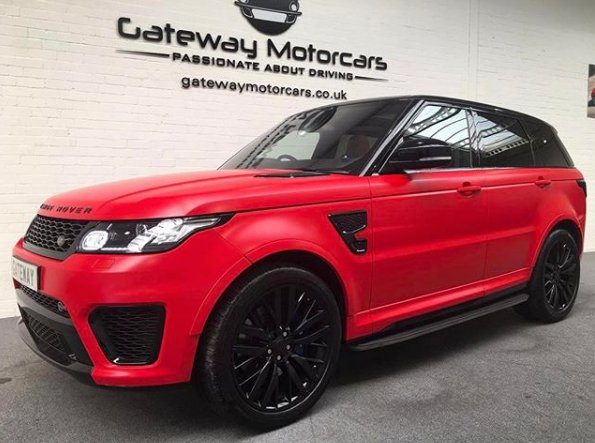 VipGateway02's tweet photo. The Range Rover SVR at VIP Gateway in red! 👿❤️ https://t.co/UXYxy0YYQg