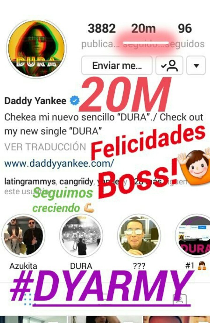 Giova_dy's tweet photo. Muchas Felicidades Jefe! 20M🙆❤ Está Familia sigue creciendo🙏 Siempre apoyandote Boss🤗Desde Uruguay un saludo enorme y esperamos tenerlo pronto por aqui🙏❤ @daddy_yankee Te amo❤ https://t.co/pbb7pusxIz