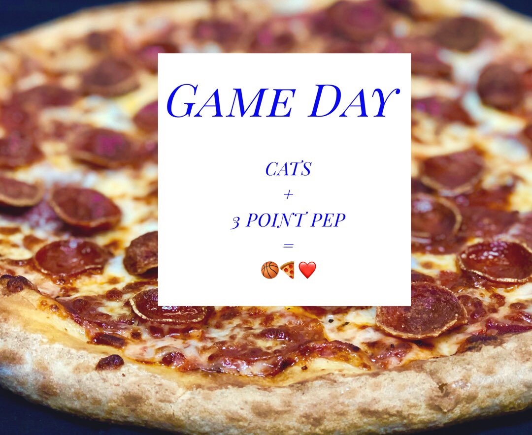 bigcitypizzaky's tweet photo. C-A-T-S! 
3 Point Pep is perfect for Game Day! #bcp #bigcitypizza #3pointpep #cats #wildcats #sec https://t.co/tqd2kbDh3o