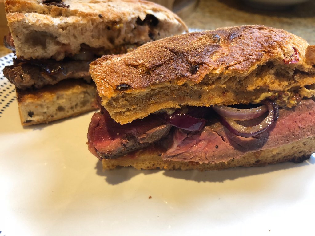 Averyslondon's tweet photo. The #Perfect #Lunch to enjoy with #Six #Nations #Rugby (Good Luck to All) #Supreme #Rump #Steak Courtesy of #Bashford’s #Warlingham Inbetween lightly Toasted #Mediterranean #Bread & #Sautéed #Red #Onions #WholeGrain and #Dijon #Mustards @Averyslondon https://t.co/Ocfk0WHDIE