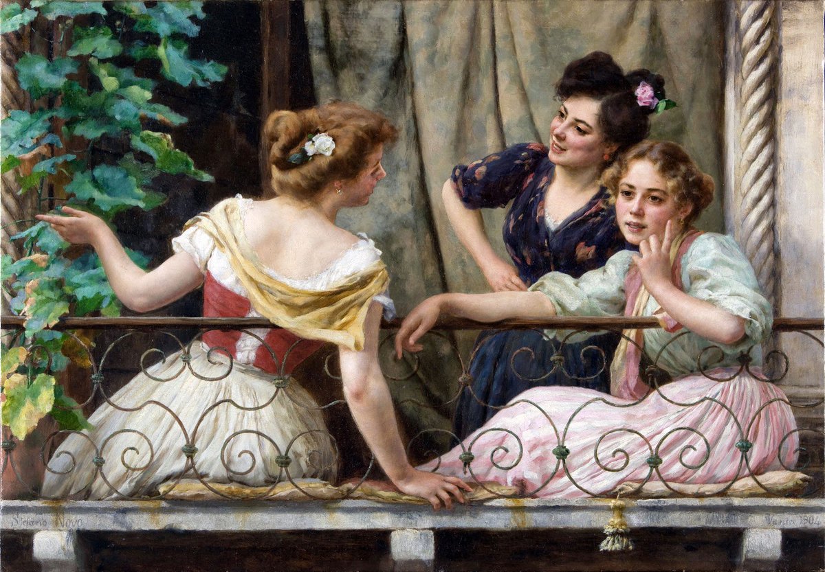 GPeruz's tweet image. Non si può piacere a tutti
Neanche agli amici degli amici

A volte soprattutto a loro
E a dispiacersi sono gli amici
Soprattutto

🎨Stefano Novo
Conversazione al balcone