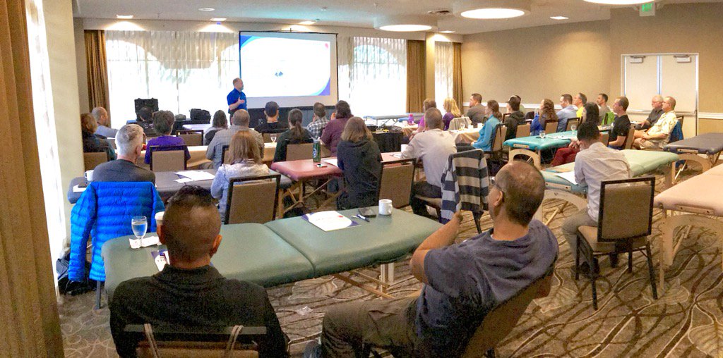 FDMacademy's tweet photo. Sold out class in San Diego! FDM Module 3. MD, DO, DC, PT, PTA, OT, PA, and NP here. #solvehealthcare #opioidcrisis https://t.co/VyfO863jTr