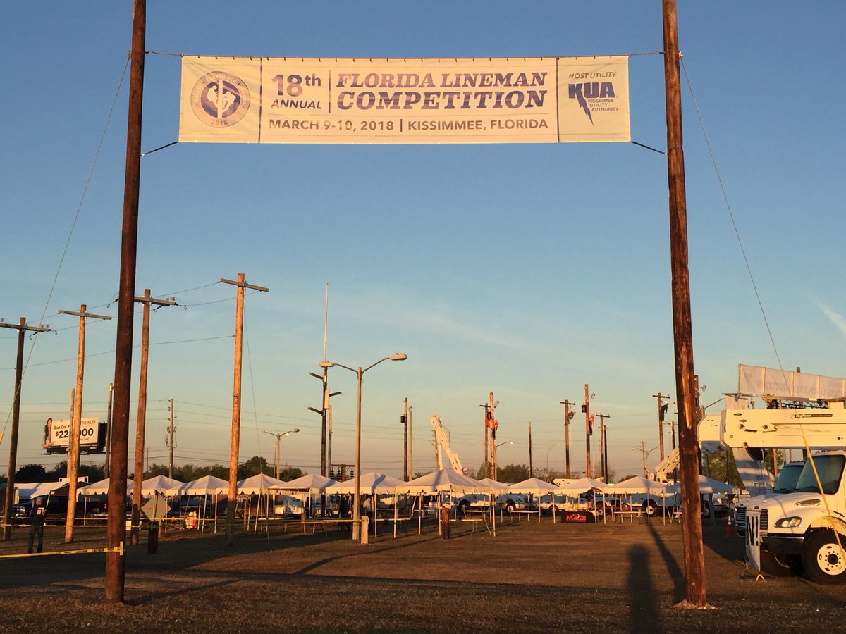 MADI_Lineman's tweet photo. Proud to support the 18th annual Florida Lineman Competition in Kissimmee. #maditools #FLPublicPower #PublicPower #LineLife @flpublicpower #lineman #linemen #lineworker #Kissimmee https://t.co/ylFXqYr8E1